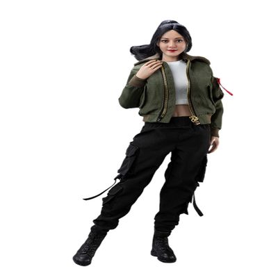 YSBRING VERYCOOL VCL-1007B 1/6 Scale Figure Accessories Green Trendy Jacket Set for 12 Inch Female Action Figure