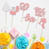 24Pcs Bride To Be Cupcake Toppers Rose Gold Glitter Love Wedding Dress Cake Decorations Heart Ring Diamond Cupcake Picks Wedding Engagement Bridal Shower Party Cake Decorations Supplies view 3
