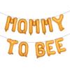 16 inch Mommy to Bee Balloons Banner Happy Bee Day Decoration First Birthday Decor Party Decoration suppliers Banner (MOMMY TO BEE Orange) view 1