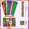 48pcs Halloween Slap Bracelets,Assorted Snap Bracelet Pumpkin Witch Wristbands for Kids Trick or Treat Halloween Party Favors Supply view 2