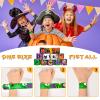 48pcs Halloween Slap Bracelets,Assorted Snap Bracelet Pumpkin Witch Wristbands for Kids Trick or Treat Halloween Party Favors Supply view 3