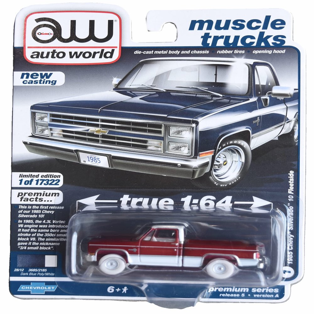 Auto World Chase 1985 Chevy Silverado 10 Fleetside - Silverado Fleetside