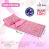 Emily Rose Kids 3-PC Girls Pink Hearts Sleeping Bag Gift Set  Soft Thick Slumber Sack, Pillow Case & Backpack Storage Case Adjustable Straps  Toddler to Preteen Travel Nap Sleepover Bag  USA Brand view 4