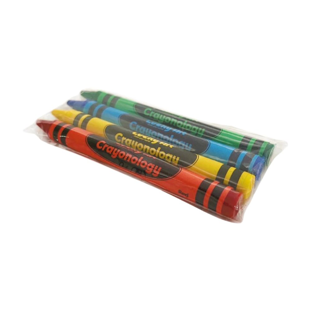 Lucky Art Crayonology 80 Sets of 4 Packs (320 count) Standard Size Crayons - Mini Crayon Packs Non-Toxic for Kids Party Favors, School Supplies for Teachers & Travel Crayons