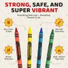 Lucky Art Crayonology 80 Sets of 4 Packs (320 count) Standard Size Crayons - Mini Crayon Packs Non-Toxic for Kids Party Favors, School Supplies for Teachers & Travel Crayons view 2