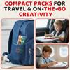 Lucky Art Crayonology 80 Sets of 4 Packs (320 count) Standard Size Crayons - Mini Crayon Packs Non-Toxic for Kids Party Favors, School Supplies for Teachers & Travel Crayons view 4