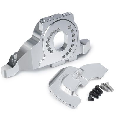 Greendhat TRX4 Motor Mount Aluminum Alloy Heat Sink Base Holder for 1/10 Traxxas TRX-4 Defender RC Crawler Car Upgrade Parts ( Color : Motor Mount Sliver )