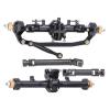 Greendhat Front/Rear Axles Assembly+Drive Shaft Set for Axial SCX24 90081 1/24 RC Car Part ( Color : Black ) view 1