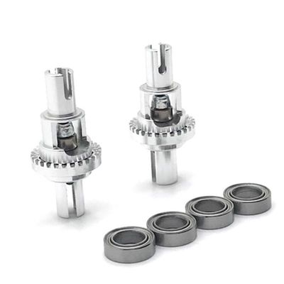 Greendhat for Wltoys K929 K939 K969 K979 K989 K999 1/28 RC Car Parts K989-26 Metal Upgrade Adjustable Ball Differential Box ( Color : Silver )
