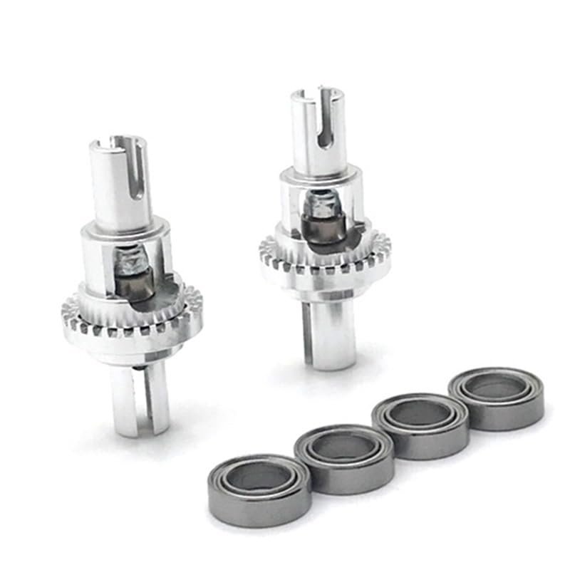 Greendhat for Wltoys K929 K939 K969 K979 K989 K999 1/28 RC Car Parts K989-26 Metal Upgrade Adjustable Ball Differential Box ( Color : Silver )