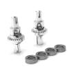 Greendhat for Wltoys K929 K939 K969 K979 K989 K999 1/28 RC Car Parts K989-26 Metal Upgrade Adjustable Ball Differential Box ( Color : Silver ) view 1