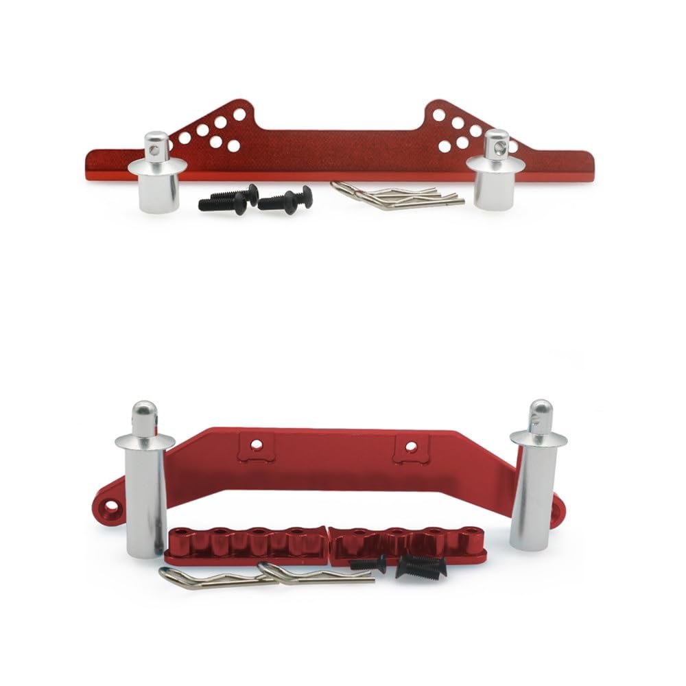Greendhat Alloy Front/Rear Body Mount Body Posts Body Clips for Rc Hobby Model Car 1/10 Traxxas Slash 2Wd Short Course ( Color : F1914 R1914 R )