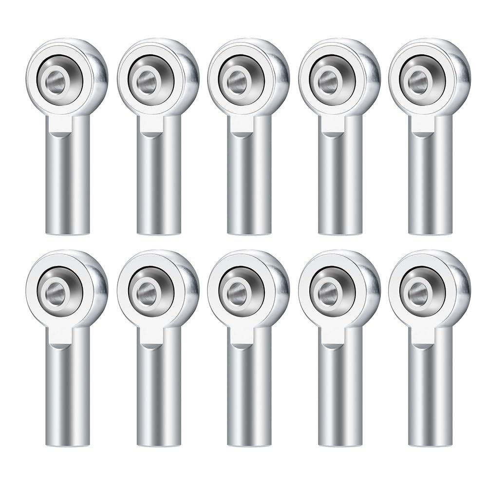 Greendhat 1/10/20Pcs M4 Metal Aluminum Link Rod Ball Head Push Rod Ends Balls Joint Connector for 1/10 RC Crawler Car SCX10 90046 ( Color : 10Pcs )