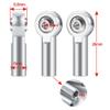 Greendhat 1/10/20Pcs M4 Metal Aluminum Link Rod Ball Head Push Rod Ends Balls Joint Connector for 1/10 RC Crawler Car SCX10 90046 ( Color : 10Pcs ) view 2