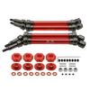 Greendhat 4pcs/Set #45 Steel Aluminum Front /Rear CVD Drive Shaft for rc 1/10 ARRMA 4s Outcast&Kraton Hobby Model car Upgraded hop-up Part ( Color : Black ) view 2