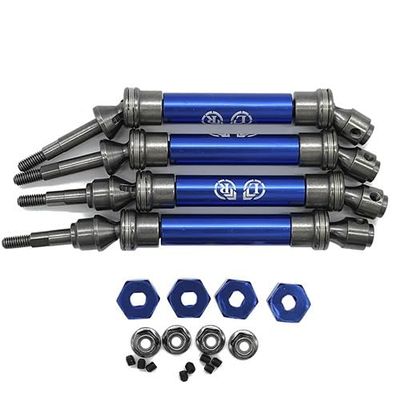 Greendhat 4pcs Heavy Duty CVD F&R Drive Shaft SLA032 Replacement of 6851R 6851X 6852R 6852X for Traxxas 1/10 Stampede 4x4 VXL RC Truck ( Color : Dark Blue )