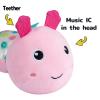 Sumobaby Infant Baby Musical Stuffed Animal Activity Soft Toys with Multi-Sensory Crinkle, Rattle and Textures, for Tummy Time Newborn 0-3-6-12 Months Girls, Caterpillar, Pink view 2