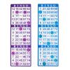 Yuanhe Bingo Paper Game Cards - 3 Cards - 100 Sheets in Mixed Colors view 4