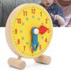 SALALIS Toddler Teaching Clock - Wooden Number Clock Model for Telling Time & Learning, Kindergarten Educational Toy view 3