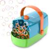 Wisdomlit Bubble Machine, 3-in-1 Bubble Maker, Bubble Blower with 3 Bubble Wheels, Make Small | Medium | Big Bubbles for Kids Toddlers, Bubble Toys for Indoor Outdoor Birthday Party (Multi-Color) view 1