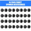 16 Pack Fidget Spinner Bearing and Cap Replacement Set, Chrome Steel Bearing Balls, High Speed 13mmx7mmx4mm Bearings Single Sealed Small Bearings for Fidget Spinner view 2