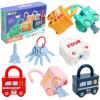 GKDOMS Montessori Learning Toys Sorting & Matching Locks and Keys Toddlers Sensory Car Activity Fine Motor Toy, Birthday Party Favors Valentine's Gifts Back to School Stuffers for Kids Age 2-5 Years view 1