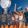 Disco Ball Small Piata with Stick Blindfold and Confetti, Silver Foil Piatas for Birthday Party Kids Adults Retro Birthday Game Party Decorations Supplies(Round) view 2