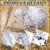 Disco Ball Small Piata with Stick Blindfold and Confetti, Silver Foil Piatas for Birthday Party Kids Adults Retro Birthday Game Party Decorations Supplies(Round) view 3