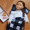 THE QUEEN'S TREASURES Black & White Sleeping Bag Accessory for 18 Inch Dolls Compatible with American Girl view 3