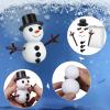 BANBBUR 12 Pack Snowman Crafts for Kids Snowman DIY Kit, Build a Snowman Kit Molding Clay Christmas Crafts,Xmas Gift Christmas Stocking Stuffers for Kids view 4