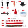 9 Pack Build a Snowman Kit Snowman Crafts for Kids,Modeling Clay Snowman DIY Kit, Christmas Stocking Stuffers for Kids,Christmas Crafts Xmas Gift view 3