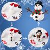 9 Pack Build a Snowman Kit Snowman Crafts for Kids,Modeling Clay Snowman DIY Kit, Christmas Stocking Stuffers for Kids,Christmas Crafts Xmas Gift view 4