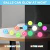 12 Pieces Glowing Sticky Balls, Very Elastic Squishy Balls That Glow in The Dark and Stick to The Ceiling, Ceiling Balls Great for Children's Parties, Stress Relieving Balls for Stress and Anxiety . view 3