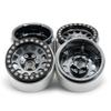 RC-Hub 4Pcs Aluminum Alloy 1.9" Beadlock Wheel Rims for 1/10 Axial SCX10 D90 TRX-4 CC01 RC Crawler Car (Titanium Black) view 2