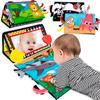 Baby Toys 0-6 Months - Tummy Time Toy Baby Mirror Infant Toys with Cloth Book - Black and White High Contrast Baby Toy for Newborn - Montessori Sensory Toy 0 2 3 4 5 6-12 Months Boy Girl Shower Gifts view 1