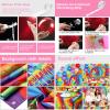 60s Party Decorations Groovy Hippie Balloons Decorations 60s Backdrop Tablecloth Balloons Kit Tie Dye Peace and Love Sign for Birthday Party Carnival Hippie Theme Groovy Decor view 4