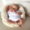 iCradle Reborn Baby Doll 20 Inch Newborn Baby Dolls Silicone Reborn Toddler Doll Blue Eyes Without Eyelashes Toy Accessories Gift for Collection & Kids Age 3+ view 4