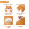 36 Inch Shiba Inu Dog Stuffed Animal, Big Akita Dog Plush Toy, Long Corgi Body Pillow for Bed Decor, Cute Plushies Birthday Gift for Thanksgiving, Birthday, Christmas view 4