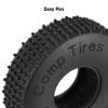 INJORA 1.0 Tires-S4 Multi Terrain Pin Crawler Tires for TRX4M SCX24 AX24 FCX24 Upgrade Parts, 65 * 19mm,T2440 view 3