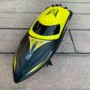 Ssccgym RTF RTR Large Remote Control Speed Boat 35-55km/h 3S Battery for Adults RC Brushless Submarine Watercraft 30-35km/h+ on Lake Pool Sea (Yellow) view 2