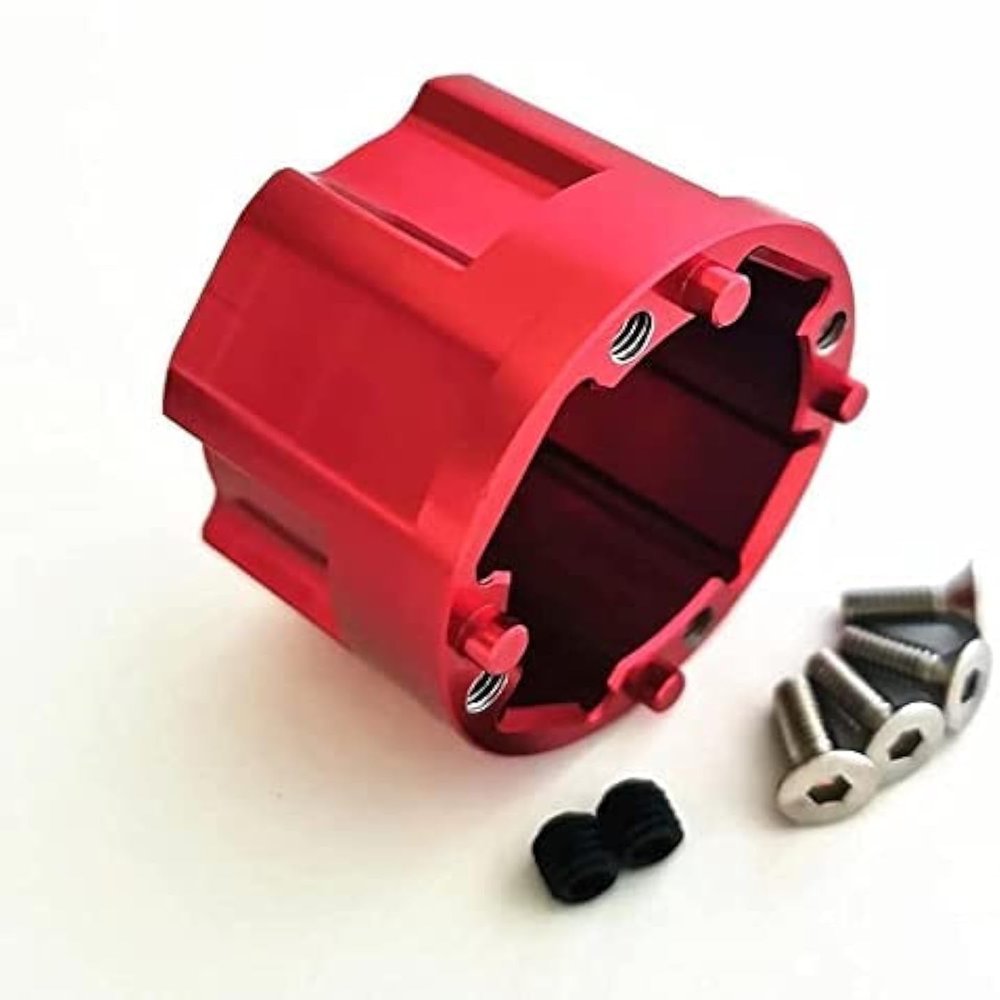 Aluminum Alloy Upgrade Differential Case Diff Gear Carrier for ARRMA 1/5 Kraton Outcast 8S Replace ARA310915 - RED