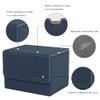 AEGIS GUARDIAN Card Deck Box for MTG, Commander Deck Box Hold 120+ Sleeved Cards, Leather Strong Magnet Card Deck Case Holder for Magic Cards TCG CCG, Blue view 2
