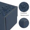 AEGIS GUARDIAN Card Deck Box for MTG, Commander Deck Box Hold 120+ Sleeved Cards, Leather Strong Magnet Card Deck Case Holder for Magic Cards TCG CCG, Blue view 3