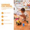 5pcs Dollhouse Mini Trash, Miniature Wheelie Bin Garbage Cans Sorting Garbage Bin Model for 1: 12 Scale Life Scene view 4