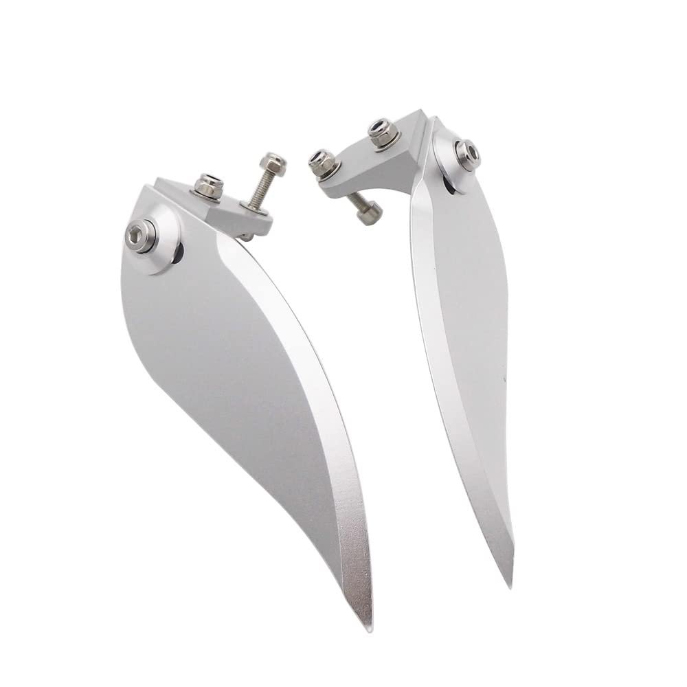 1Pair 92 * 33mm Racing Boat Turn Fins CNC Metal Aluminum Alloy for Gasoline Nitro RC Boat Speed Mono VEE Oval Racing Boat