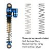 INJORA RC 43mm Shocks Aluminum Threaded Tele Absorber Damper for Axial SCX24 Gladiator Bronco C10 JLU Deadbolt B17 1/24 Upgrade(Blue) view 3