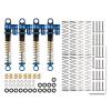 INJORA RC 43mm Shocks Aluminum Threaded Tele Absorber Damper for Axial SCX24 Gladiator Bronco C10 JLU Deadbolt B17 1/24 Upgrade(Blue) view 4