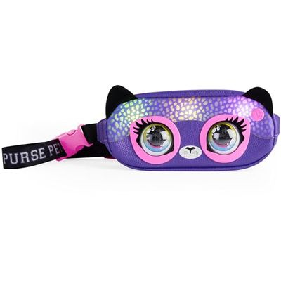 PURSE PETS - CHEETAH BANANA BAG - INTERACTIVE COMPANION BELT BAG - Interactive Animal With 30 Rainbow Reactions And Light Effects - 5 Songs To Discover - Kids Toy Ages 5+