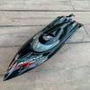 Ssccgym RTF RTR Large Remote Control Speed Boat 3S Battery RC Brushless Submarine Watercraft 35-55km/h with LED Lights for Adults on Lake Pool Sea (Black Brushless with LED) view 3