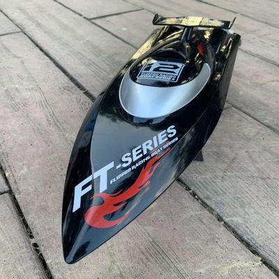 Ssccgym RTF RTR Large Remote Control Speed Boat 3S Battery RC Brushless Submarine Watercraft 35-55km/h with LED Lights for Adults on Lake Pool Sea (Black Brushless)